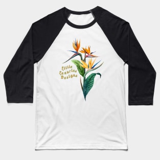 Bird of Paradise Graphic Design Baseball T-Shirt